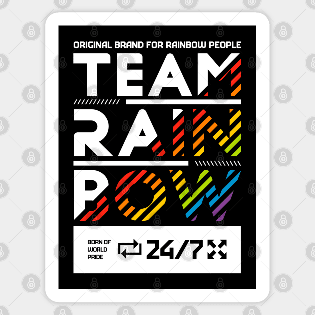 LGBT Team Rainbow Urban Sticker by teamrainbowstore